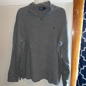 Mens 3/4 Zip Polo Pullover